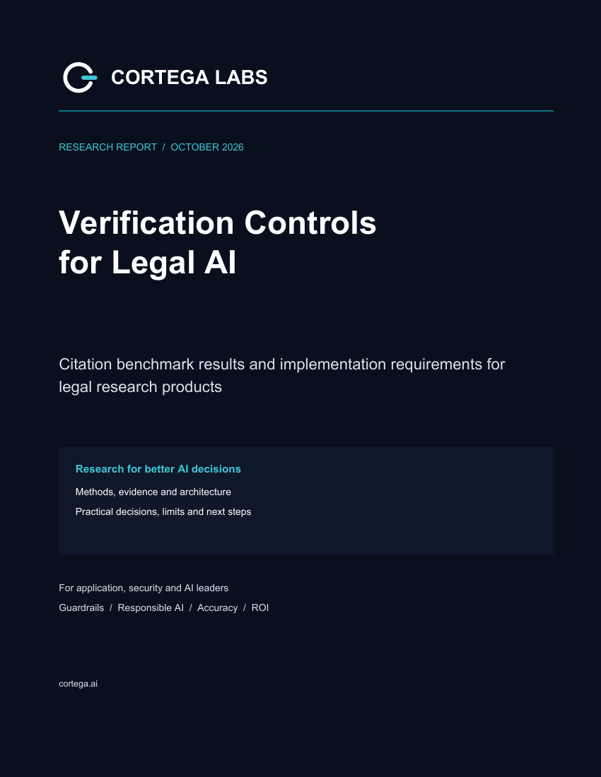 Verification Controls for Legal AI cover